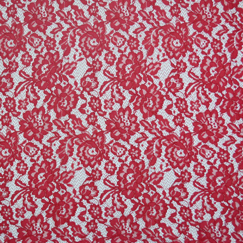 Lace Fabric Scallop Edge Placement Floral for Women's Wear Wholesale S 13